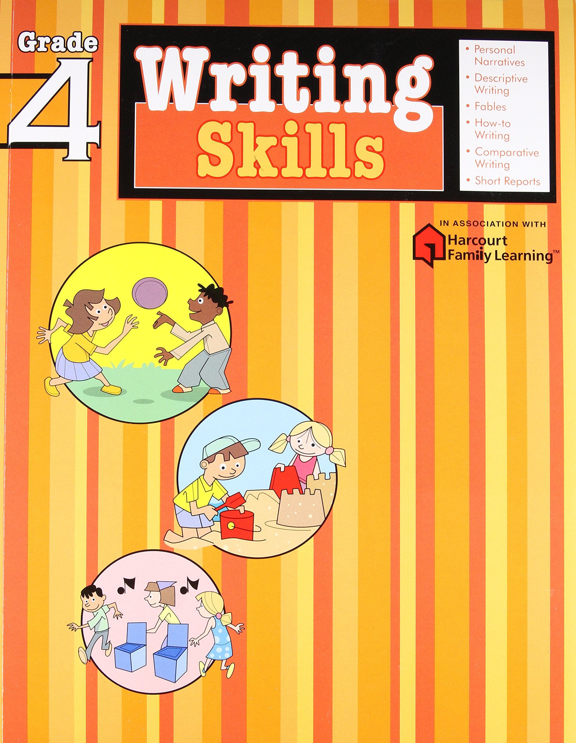Writing Skills: Grade 4 (Flash Kids Harcourt Family Learning)