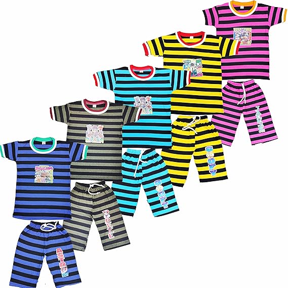 Crazyon Boys OE Striped Set Dress Pack Of (5)