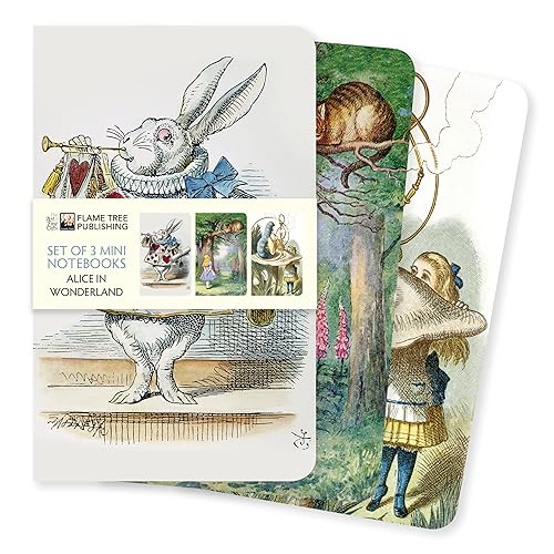 Dreier Set Mini-Notizbücher: John Tenniel, Alice im Wunderland: Unser beliebten Mini-Notizbücher im 3er-Pack mit flexiblen, künstlerisch gestalteten ... des Künstlers (Mini-Notizbücher (3er-Pack)) - Paperback
