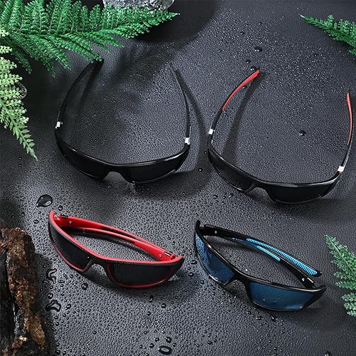 Miniatura 6 de TOODOO 4 pares de lentes de sol polarizados para hombre con protección UV, gafas de conducción deportivas para actividades al aire libre