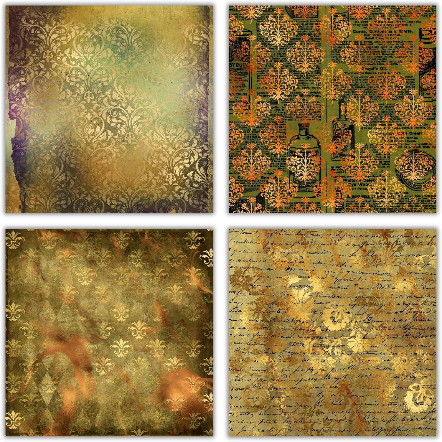 XERE 40 Sheets Autumn Scrapbook Paper, 6x6 Ephemera Pattern Paper Pack for Journaling Notebooks, Sketchbook, Bookmark Making, Junk Journal, Fall Scrapbook Art Supplies
