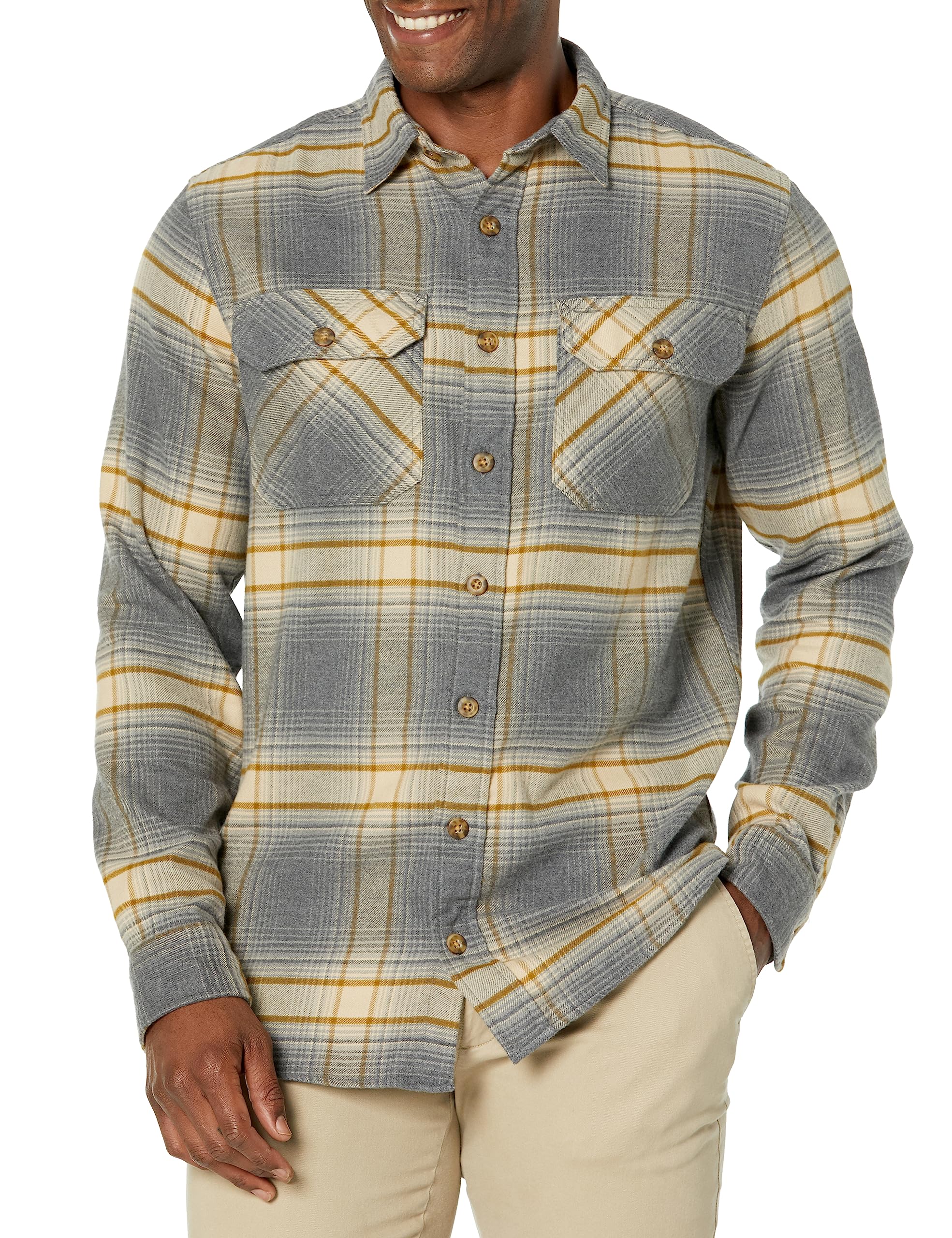 PendletonMen's Long Sleeve Tall Super Soft Burnside Flannel Shirt