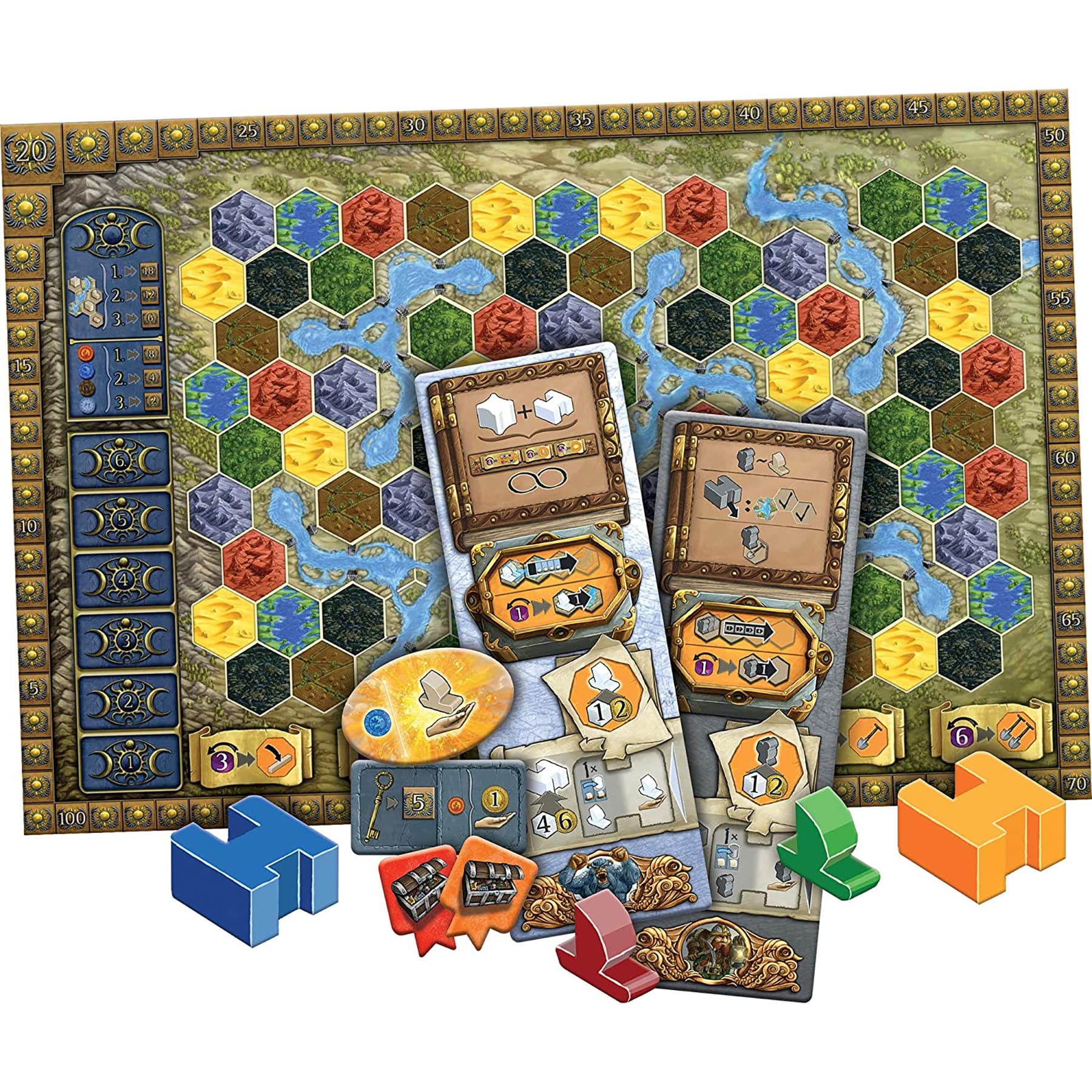 Capstone Games – Terra Mystica Merchants of The Seas, rozszerzenie gry strategicznej, dla 2-5 graczy, od 14 lat, 120 minut gry