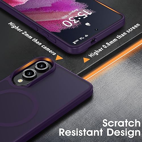 Vista 18 de Oterkin Funda transparente para Samsung Galaxy S24 Ultra, [20 veces antiamarilleamiento] S24 Ultra con 4 bolsas de aire integradas, protección