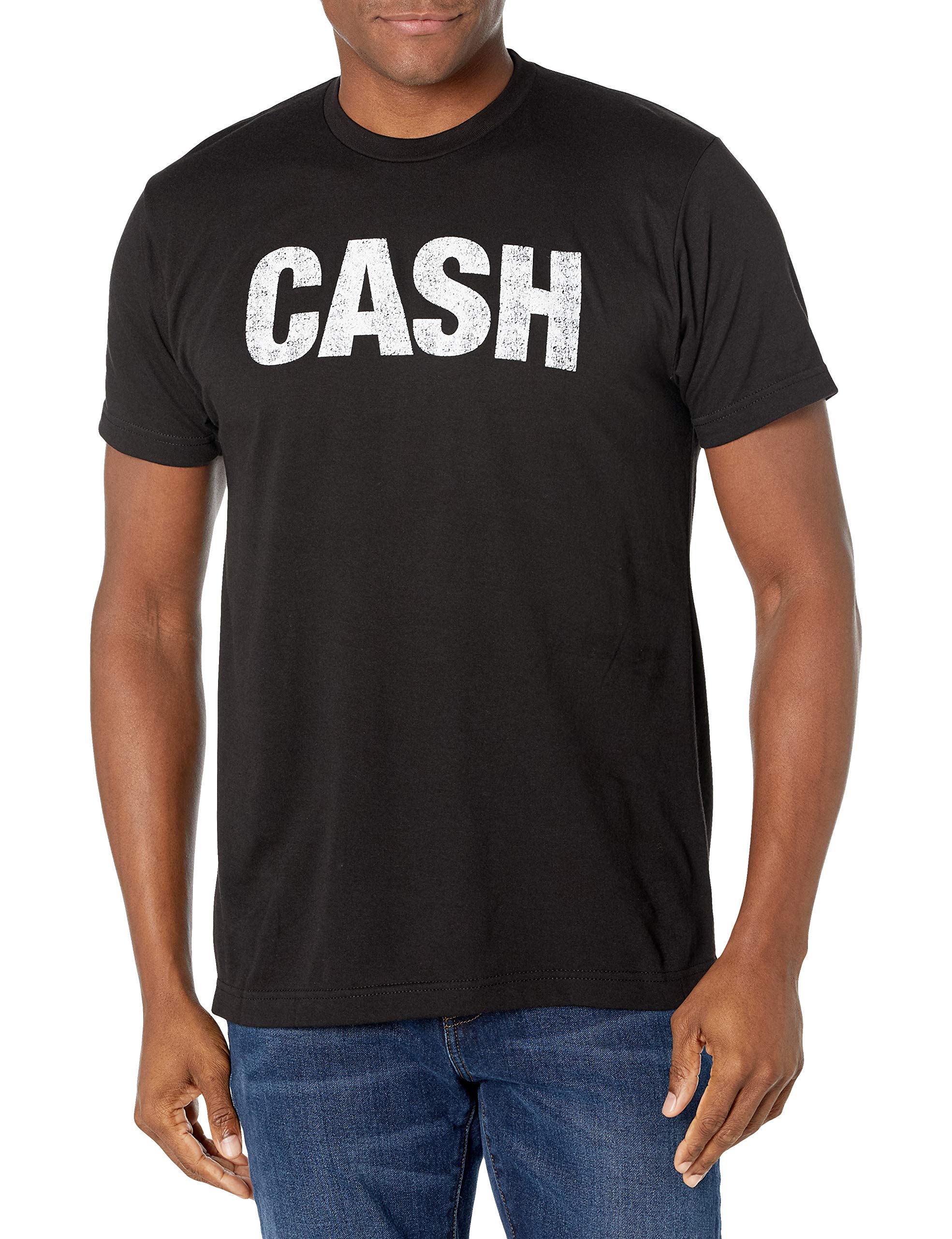 Johnny Cash Unisex-Adult Standard Faded T-Shirt