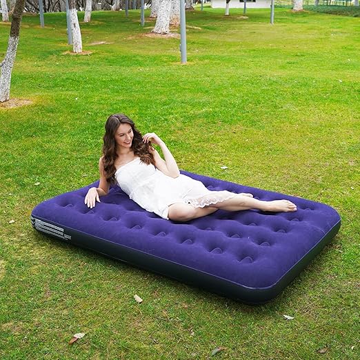 Pavrota Full Air Mattress, Camping Inflatable Mattress