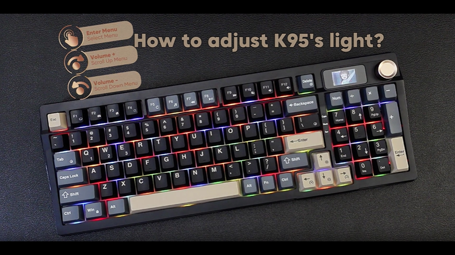 ⚠️RKH OK⚠️ Amazon.com: RedThunder K95 Wireless Mechanical Keyboard, TFT