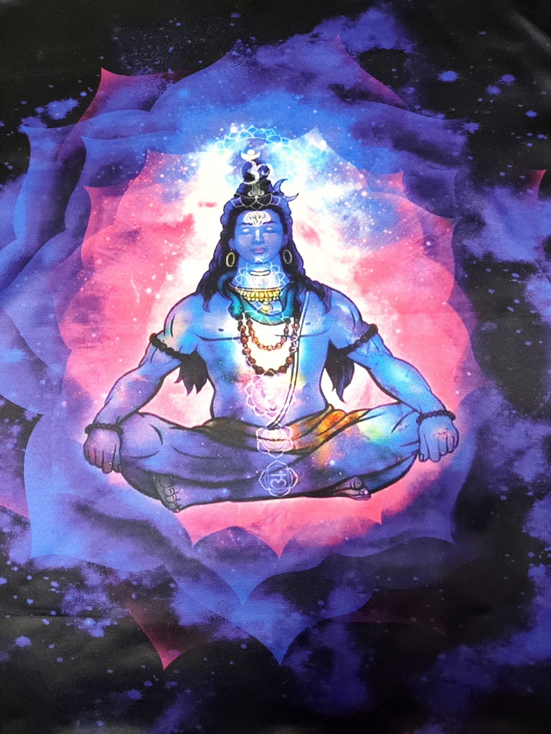 Tarot Supplies – Shiva with Seven Chakra Satin Altar/Tarot Cloth 25″x25" (B09MKMNJF6) Amazon Price History, Amazon Price Tracker