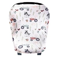 Vista 11 de Copper Pearl Funda multiusos: fundas de asiento de automóvil, funda de lactancia y funda de cochecito para el sol, tela elástica, uso para todas