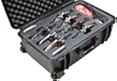 Case Club Waterproof 7 Revolver/Semi-Auto Case with Accessory Pocket & Silica Gel to Help Prevent Gun Rust