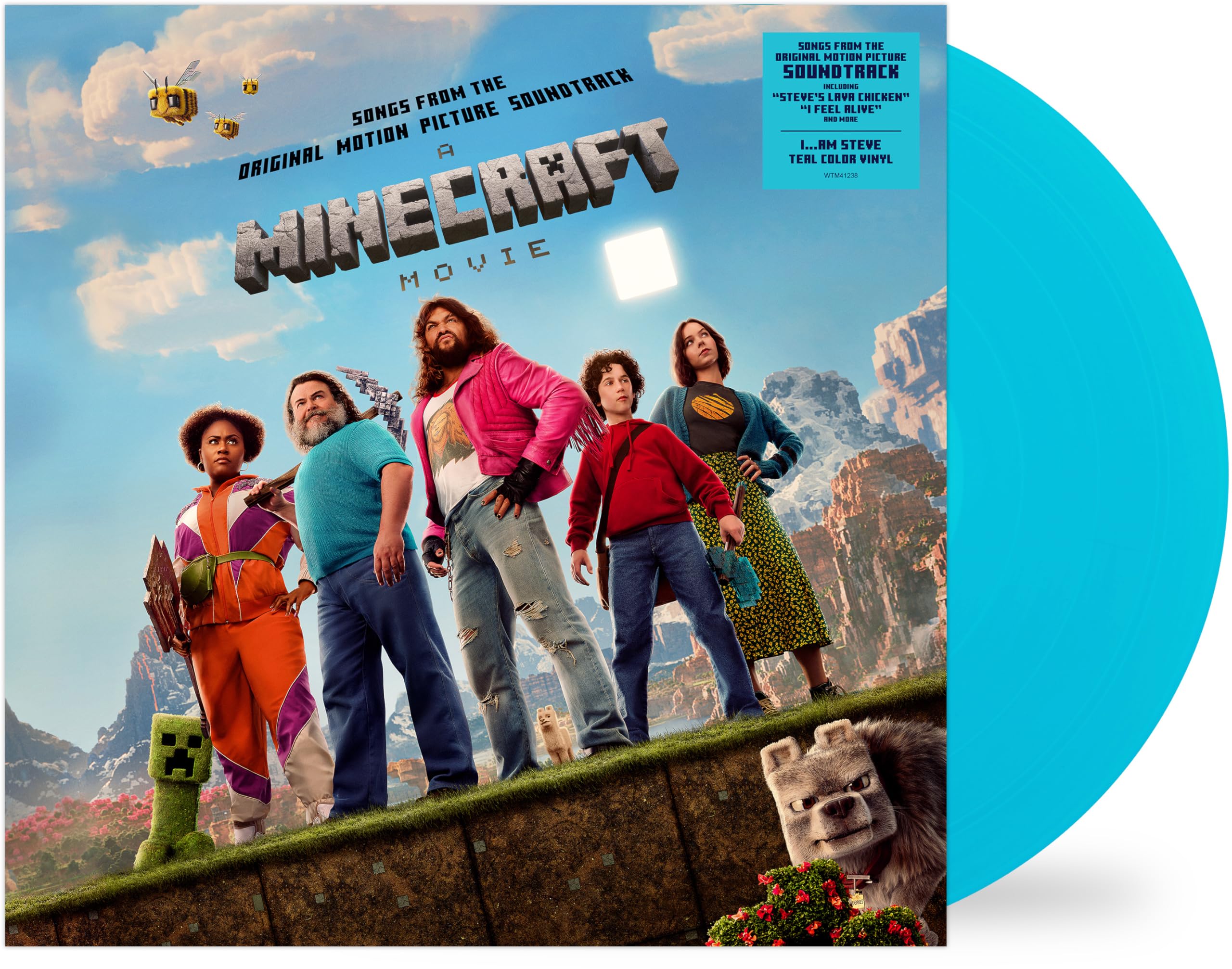 Various Artists O.S.T. A Minecraft Movie Colored Blue Vinyl LP New Sealed