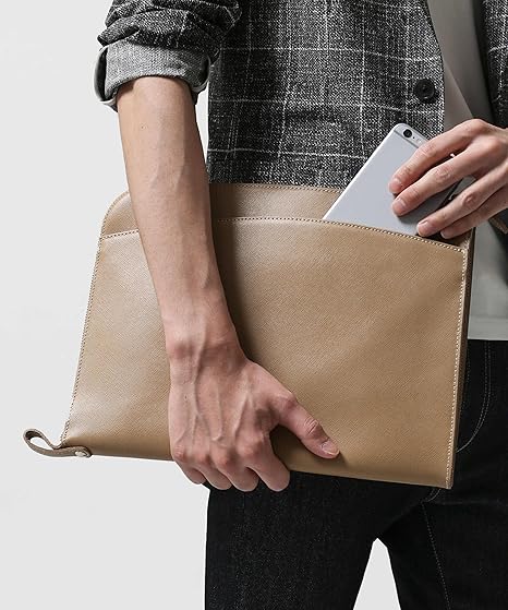 Amazon ナノ ユニバース Nano Universe イタリア製クラッチバッグ F ベージュ Nano Universe ナノ ユニバース クラッチ セカンドバッグ