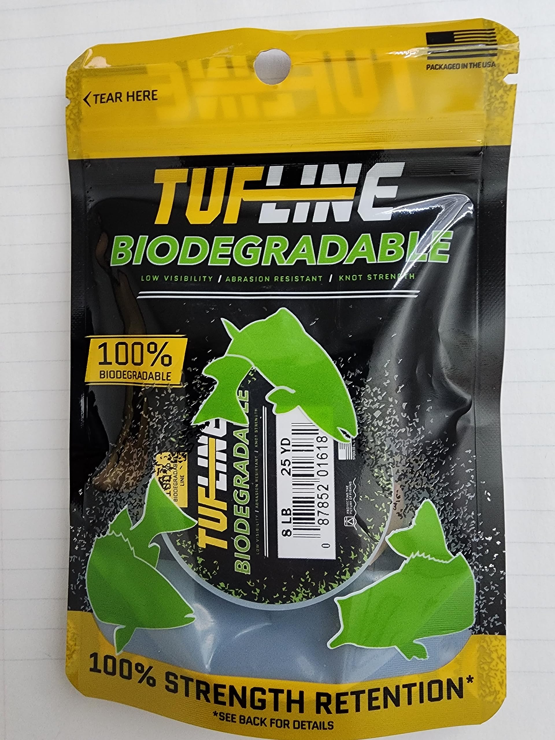 Biodegradable Mono 25 YD Spool 8 lb Clear