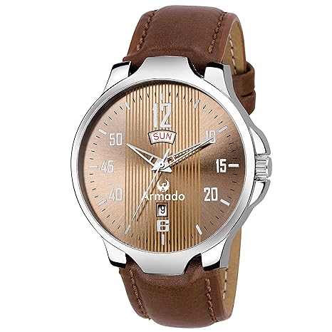 AR-803-BRW Day and Date Analogue Mens Watch