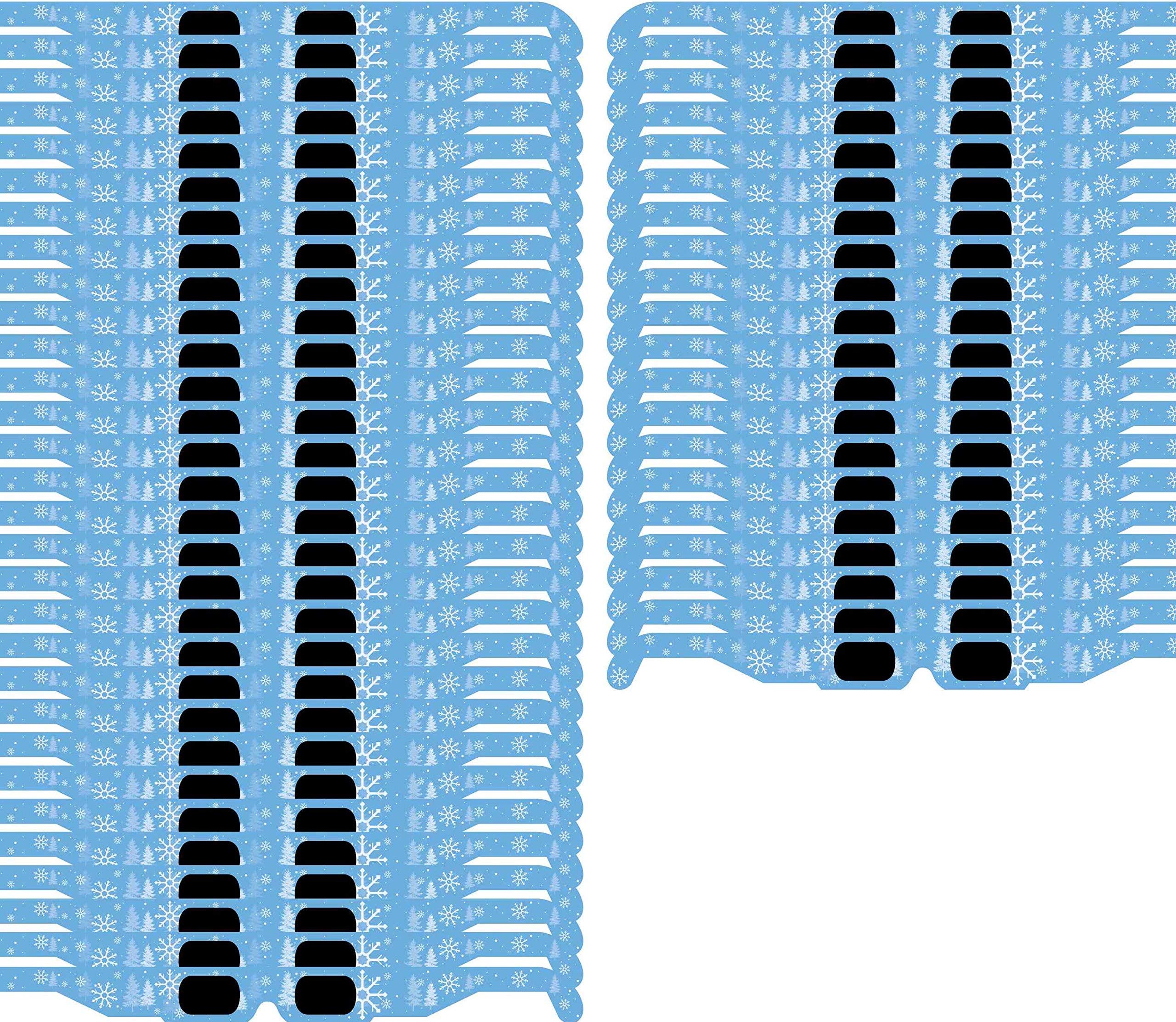 GSM Brands Christmas 3D Glasses - Holiday Specs Transform Lights into Magical Snowflake Image (50 Pack)