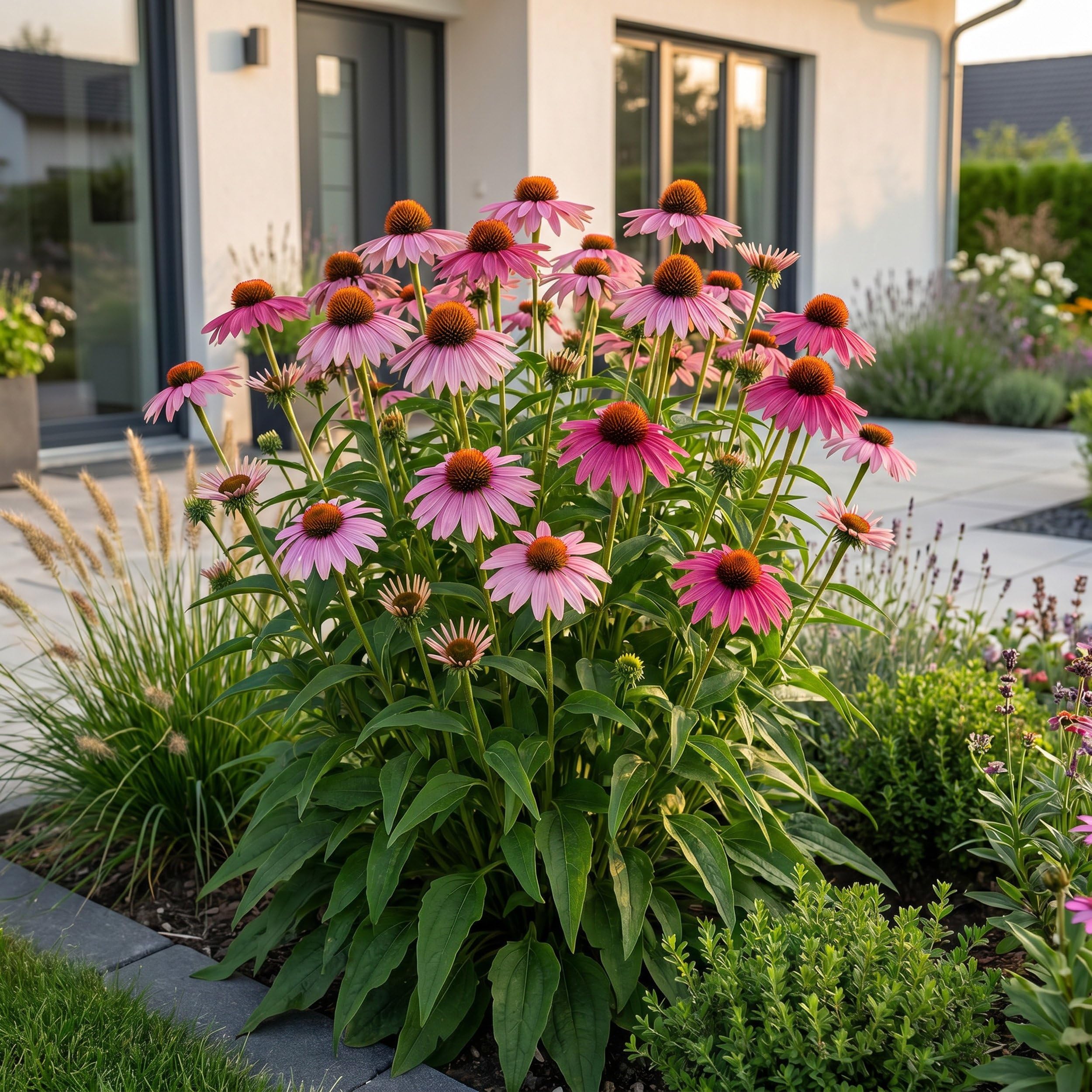 Echinacea purp. Magnus – Jeżówka purpurowa – Rośliny przyciągające pszczoły i motyle – Różowa – 6 sztuk - 15-25cm - Ø11cm - Roślina ogrodowa