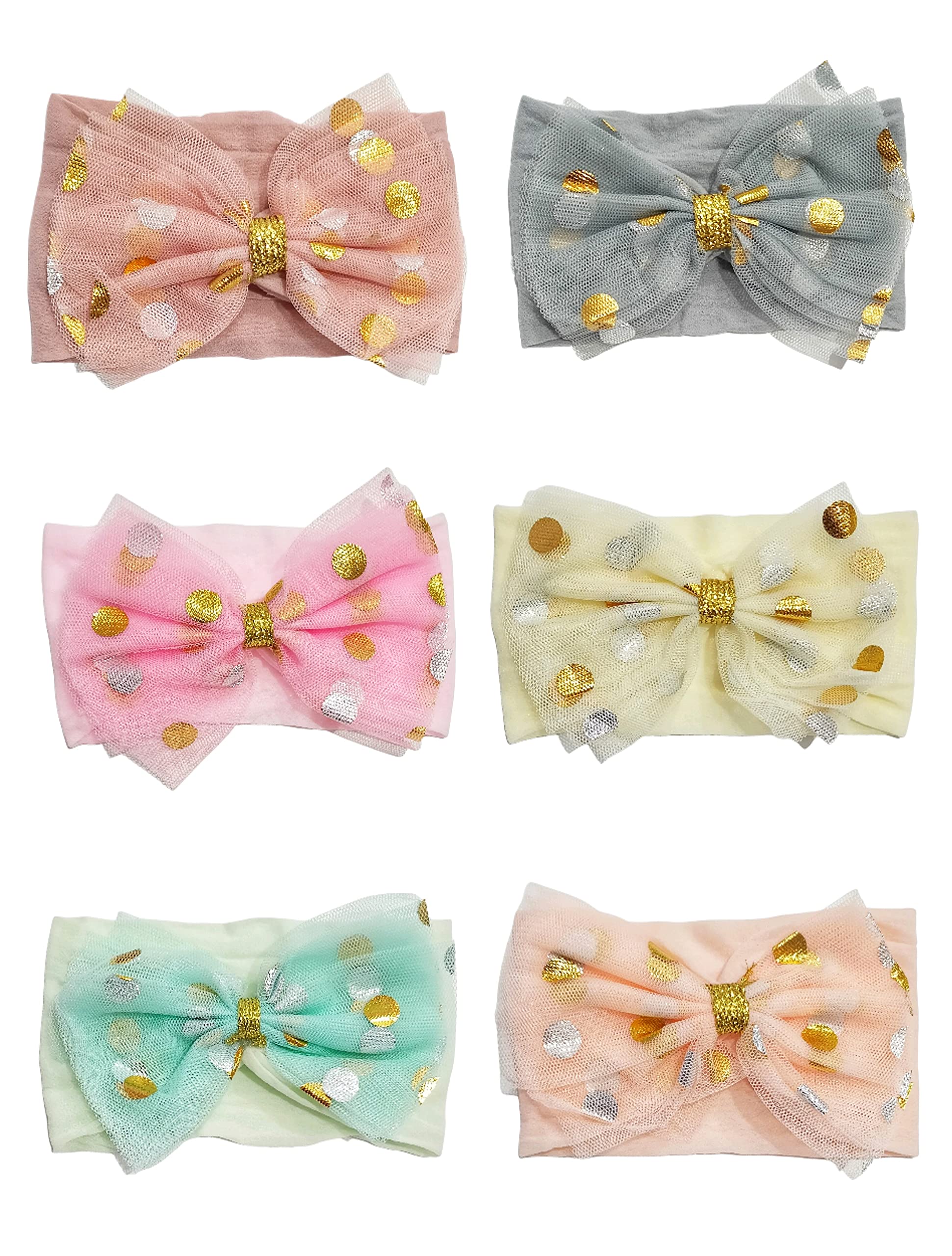 HOMEMATES Fancy Stylish Hair Band Ribbon Bow Band For Baby Girls And Kids Elastic Hairband Set of 6 (Multicolor), Multi Color (B09FPTQLYW) Amazon Price History, Amazon Price Tracker