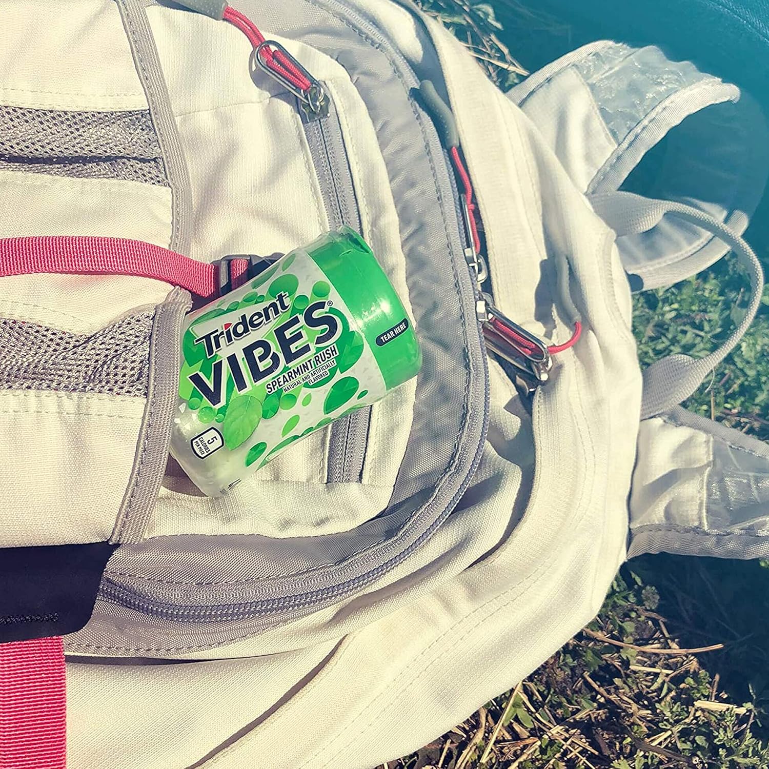 Trident Vibes Spearmint Rush Sugar-Free Chewing Gum, 6 Bottles of 40 Pieces (240 Total Pieces)