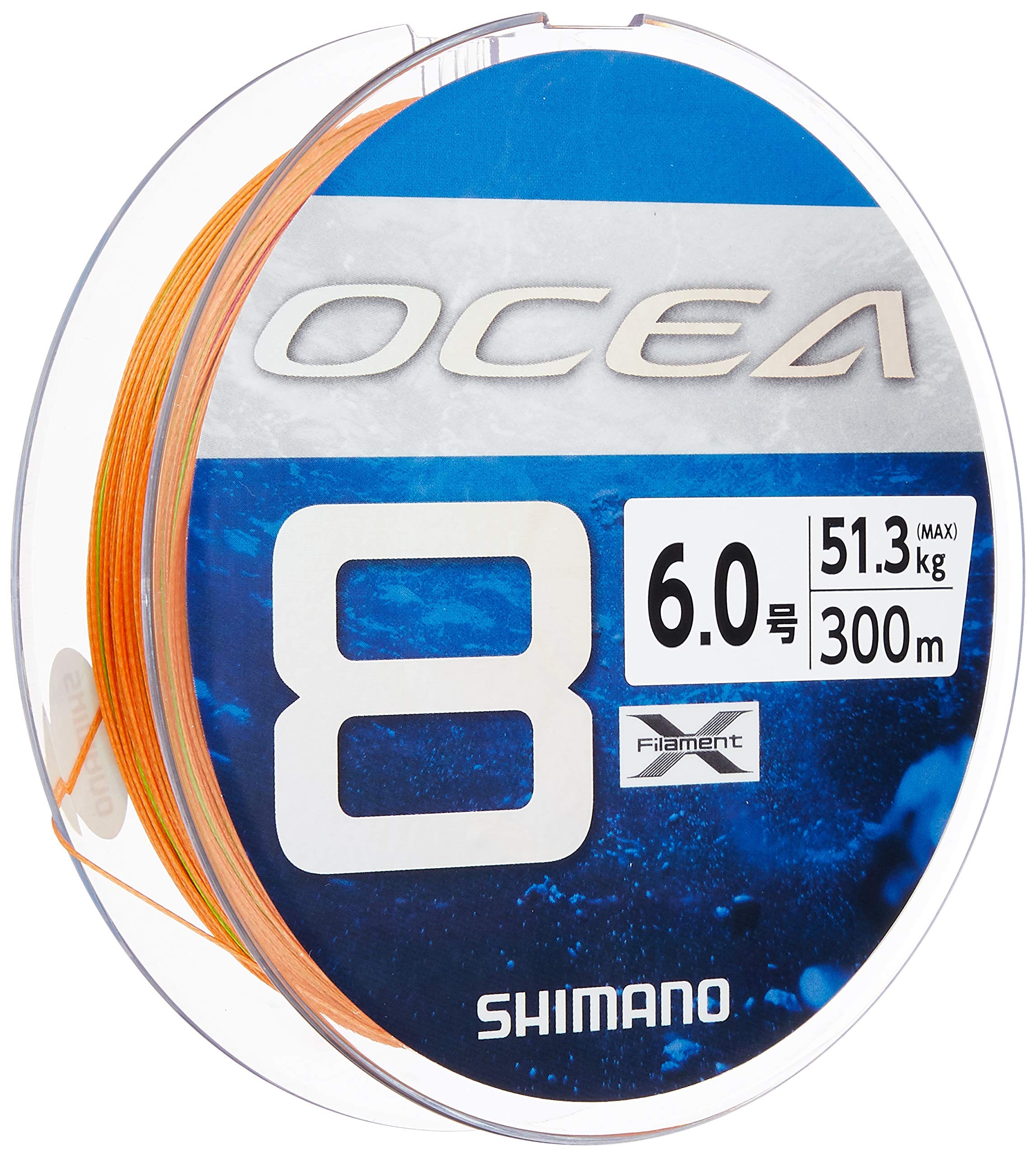 OCEA 8.0号 300m Shimano OCEA 8 PE #1.5-12 eight Braid Line Max 173lb 200/300/400