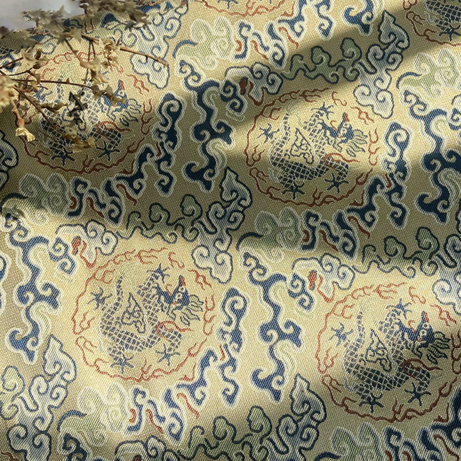 Soie de brocart jacquard haut de gamme pour l'artisanat d'art et le montage de boîtes de luxe