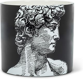 Abbott Collection 27 LG Large Apollo Planter, Black/White