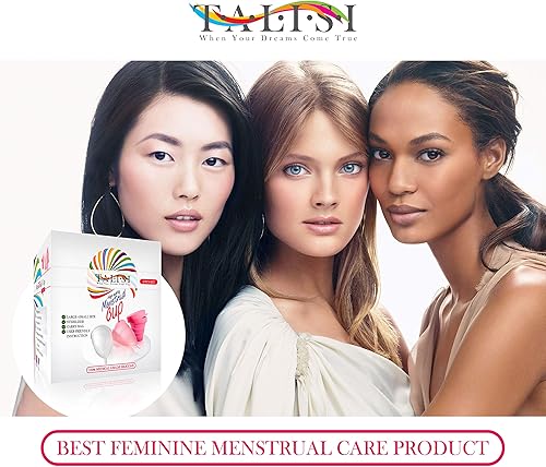 Miniatura 3 de Talisi - Juego de 2 tazas menstruales reutilizables con taza de esterilización plegable de silicona plegable alternativa a tampón y almohadilla taza