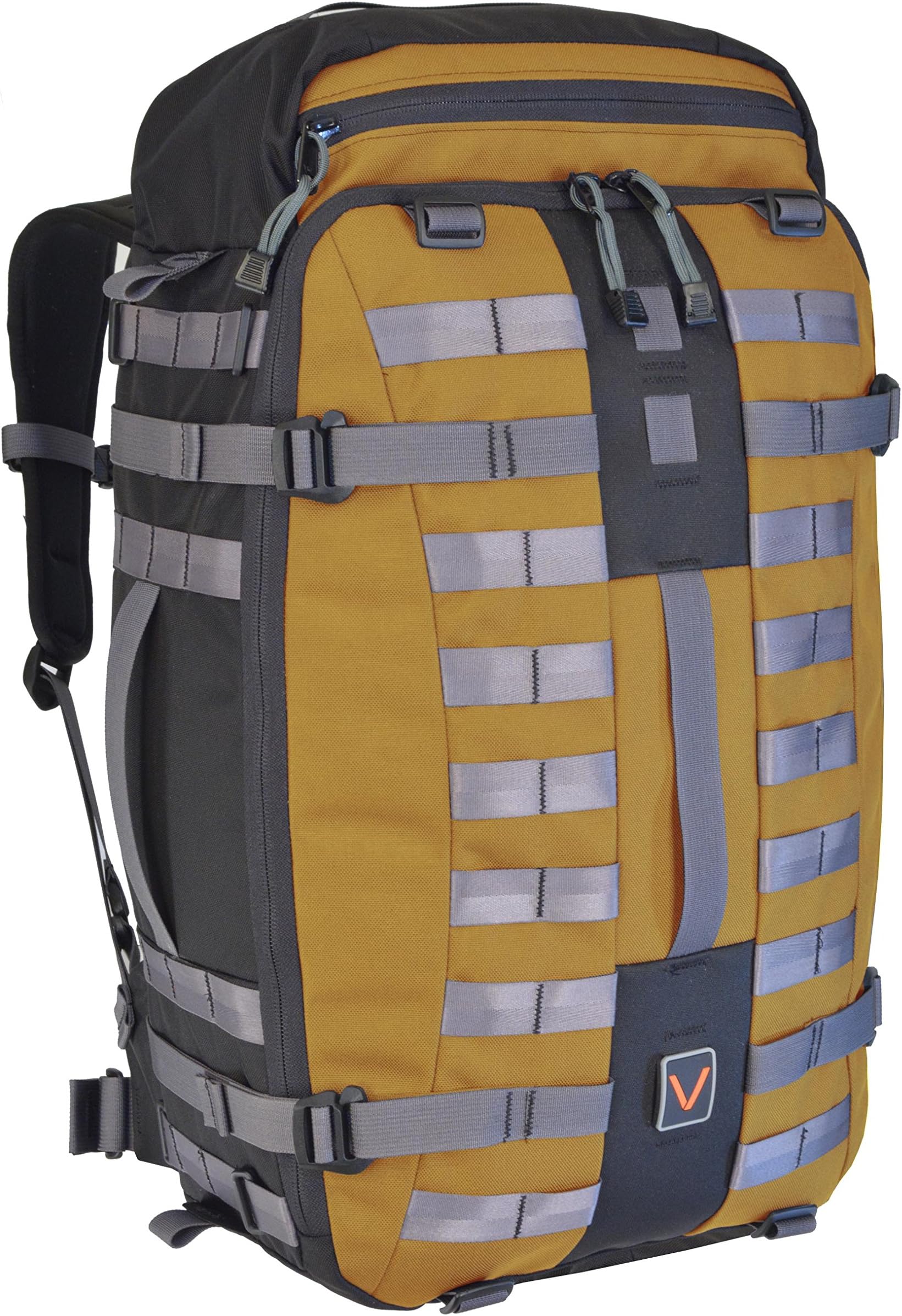 Visiotrek Men's Medium Sand Modular Customizable Raw 40 Camera Backpack, Black, Full-Size (VSRAW40MM-SND)