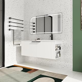 Vexara 48-Inch Floating Vanity With Left Storage