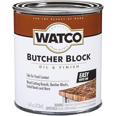 Watco 241758 Butcher Block Oil & Finish, Clear