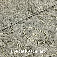 Vista 68 de HORIMOTE HOME Juego de edredón 100% algodón tamaño individual, juego de colcha prelavada de 2 piezas, color azul bebé, funda de cama acogedora