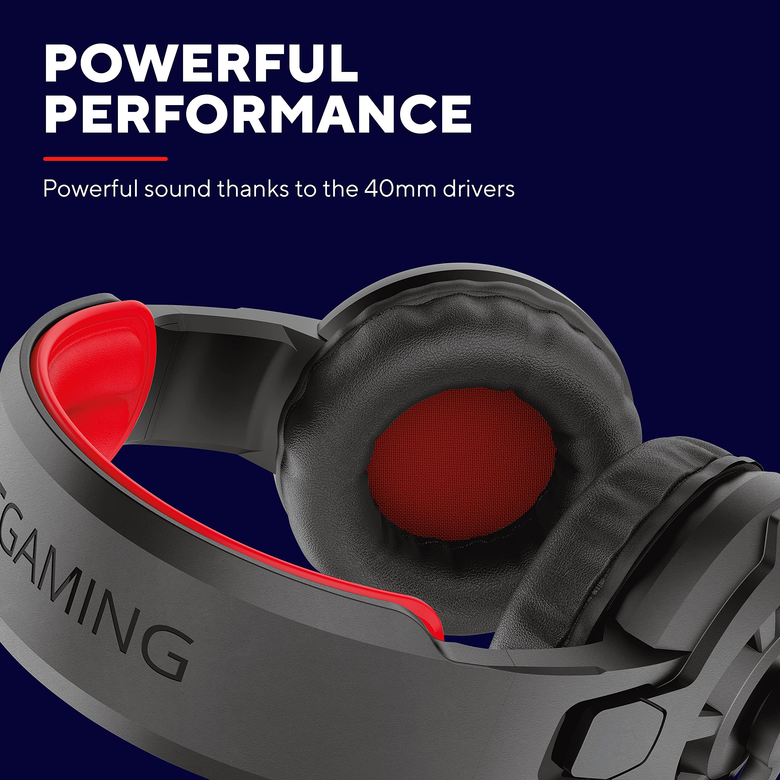 Trust Gaming GXT 411 Radius Wieloplatformowy zestaw słuchawkowy do gier, do PC, PS5, PS4, Xbox, Nintendo Switch, mobilne, nauszne, gniazdo audio 3,5 mm, regulacja głośności, regulowany mikrofon -