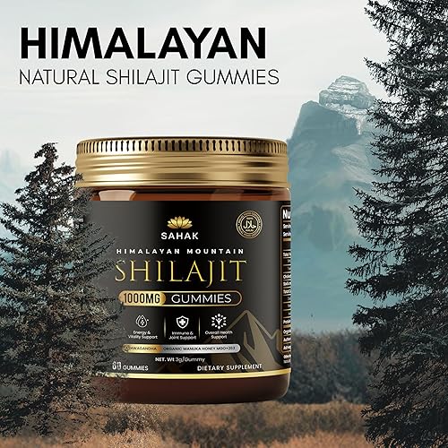 Miniatura 7 de Shilajit Gummies 30000 mg - Himalaya natural y puro para hombres y mujeres  Shilajit dorado con Ashwagandha KSM-66, miel de manuka MGO y más de 85