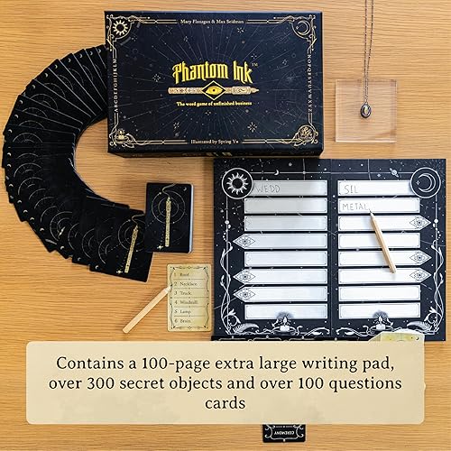 Miniatura 5 de Phantom Ink - por Resonym - Juego de mesa - Juego de fiesta - Juego espeluznante de espíritus y negocios sin terminar, a partir de 8 años