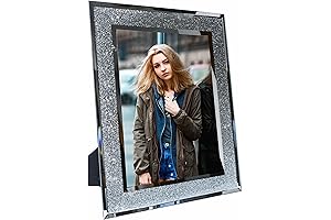 Classic Silver Crystal Picture Frames for Precious Memories (5x7 Frame)