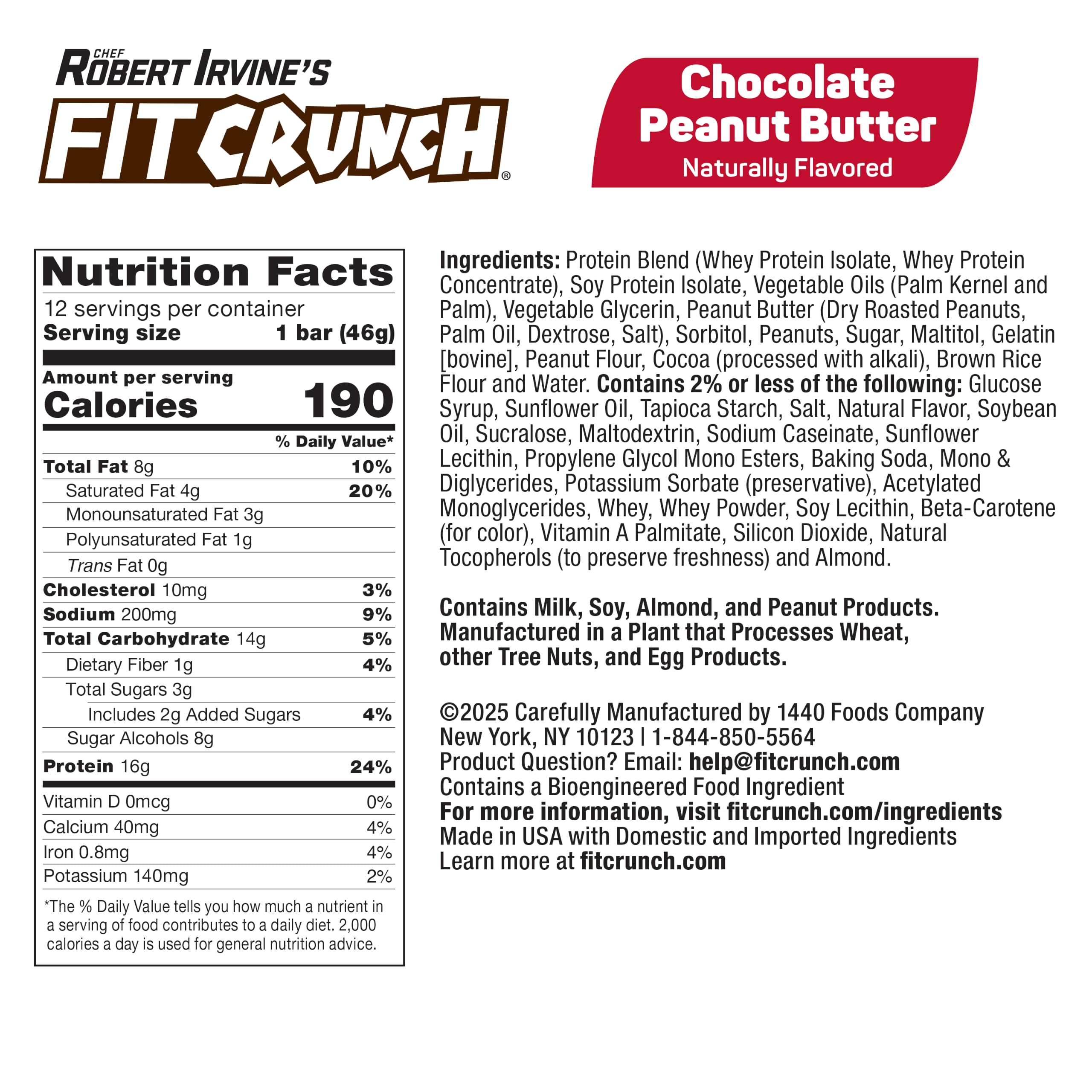 FitCrunch 16g High Protein Baked Bar, Chocolate Peanut Butter, 12 Ct — Amazon image 2