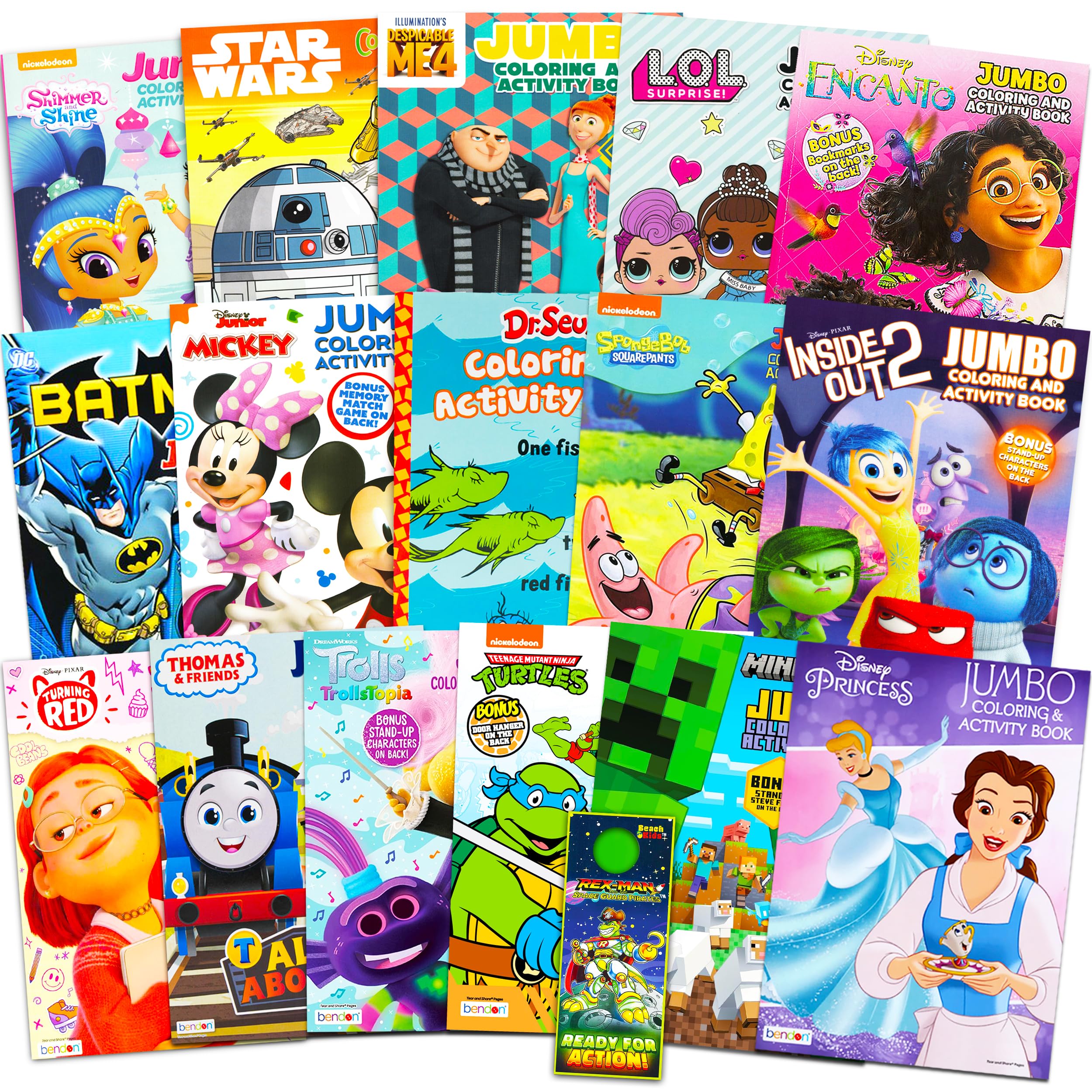 Photo 1 of 16 Bulk Coloring Books for Kids Ages 4-8 - Assortment Bundle Includes 16 Kids Coloring and Activity Books Bundle (No Duplicates)
