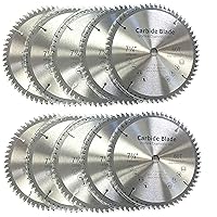 Vista 8 de VORTEX DIAMOND Hoja de sierra circular de aluminio de metal no ferroso de 10 pulgadas y 100 dientes con eje de 5/8 pulgadas