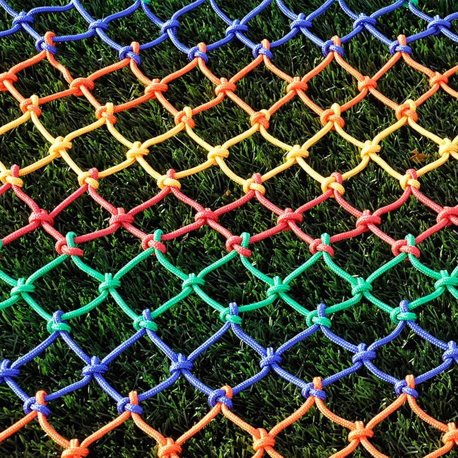 Climbing Frames for Children,Safety Net for Kids, Cargo Nylon Rope Netting Playground Swing Set Large Play Indoor Giant Mesh, Diameter 10mm, Spacing 15cm(Size:4 * 7M)