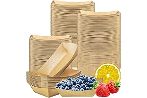 MotBach Small Paper Food Trays: Compact Convenience for Tasty Bites