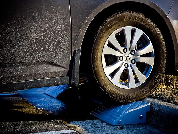 MAXSA 20031-RS Curb Ramp 23 L x 13 W x 5.5H lets you Drive over Curbs, | For Vehicles, Wheelchairs, Dollies Drive/ramp curbs/steps, 23 W x 5.5 H Cars/wheelchairs