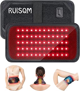 Red Light Therapy for Body - LED Red & Infrared Light Therapy Belt Device with 850nm Near Light and 660nm Red Therapy Light for Back Shoulder Muscle Pain Relief