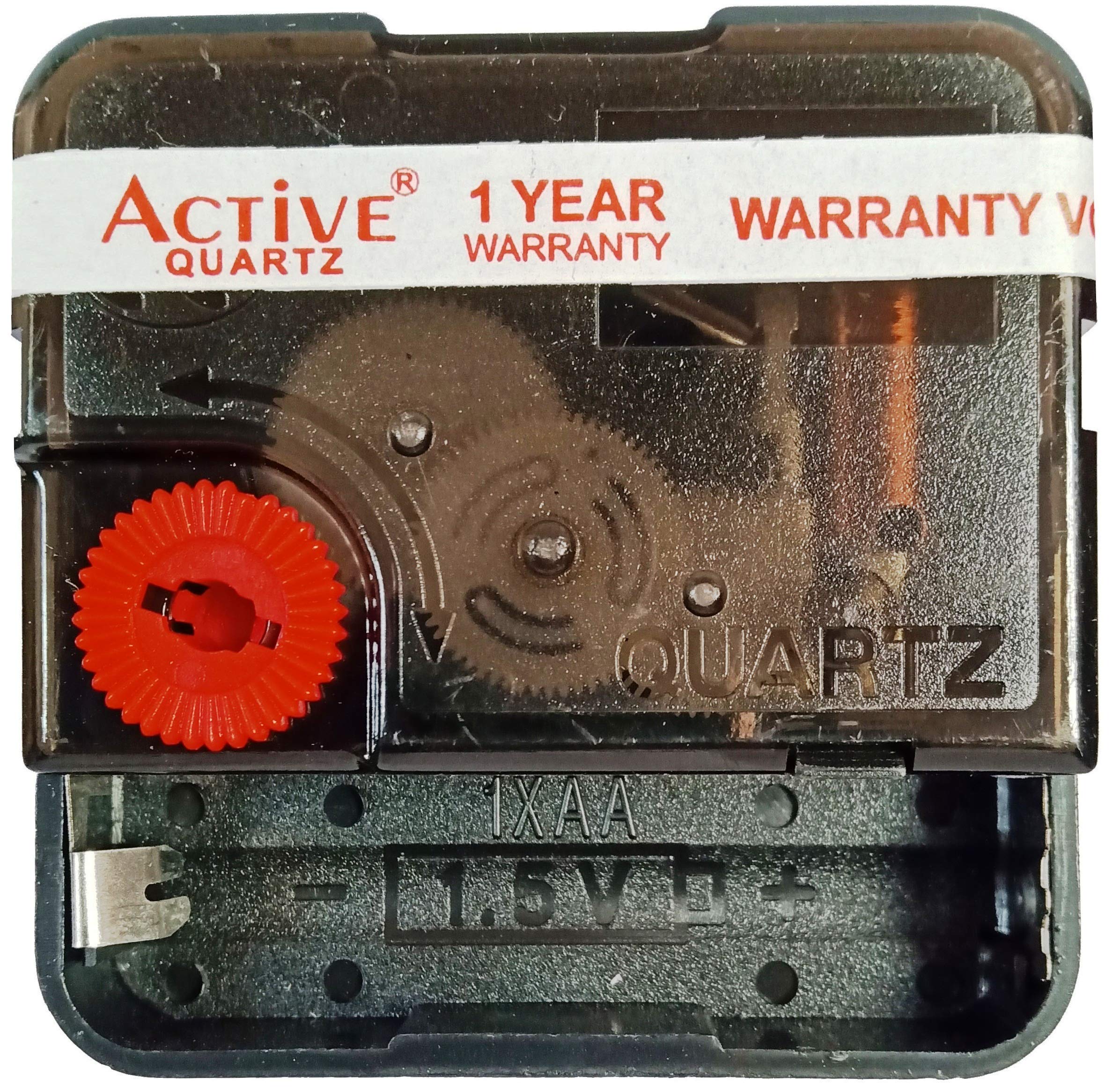 Plastic Battery Operated Active Quartz Ticking Machine for Wall Clock (Needle Color -Black, Made in India)