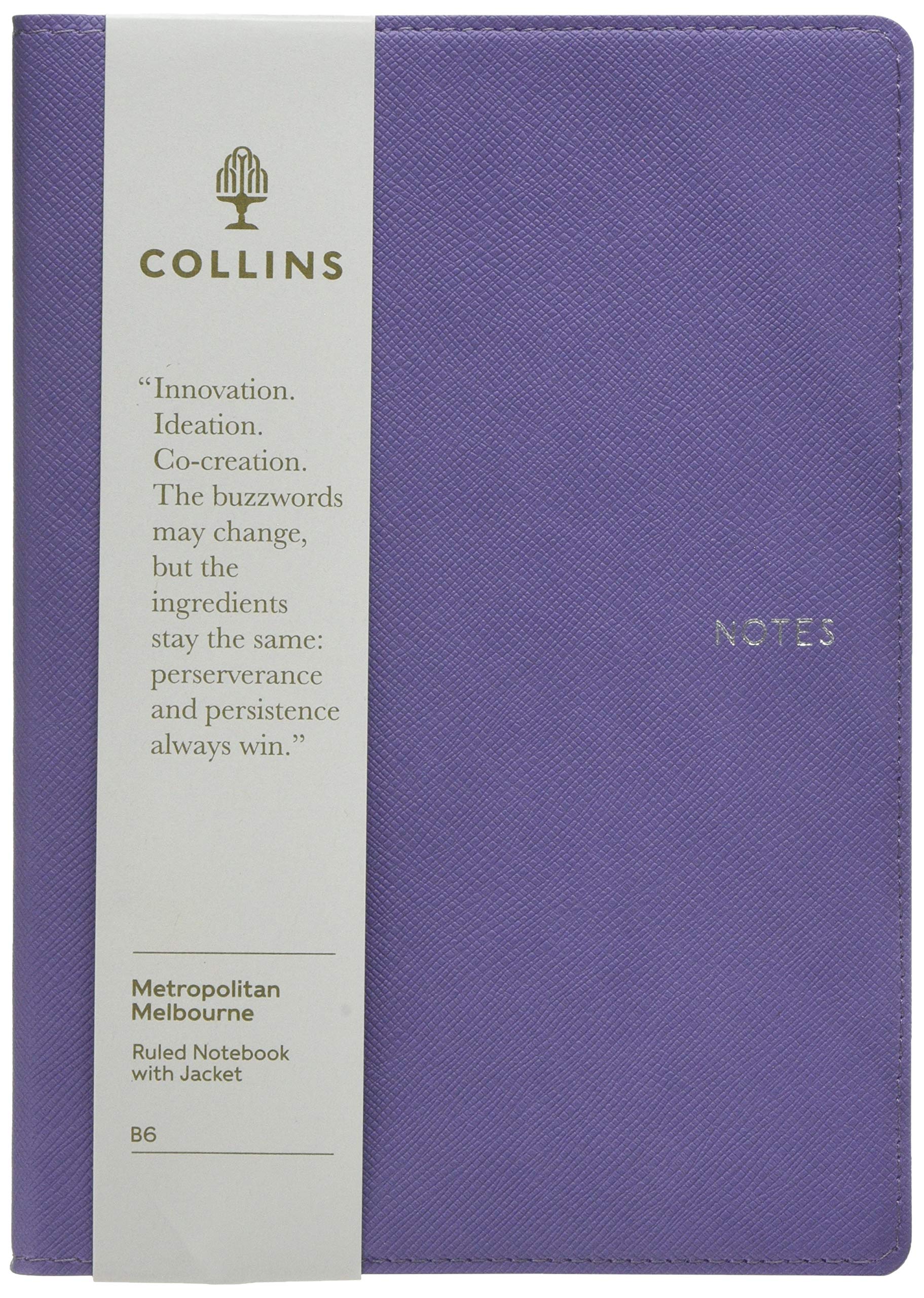 Collins - Metropolitan Melbourne - Notebook B6 Ruled - Lilac - ML1B6R.55