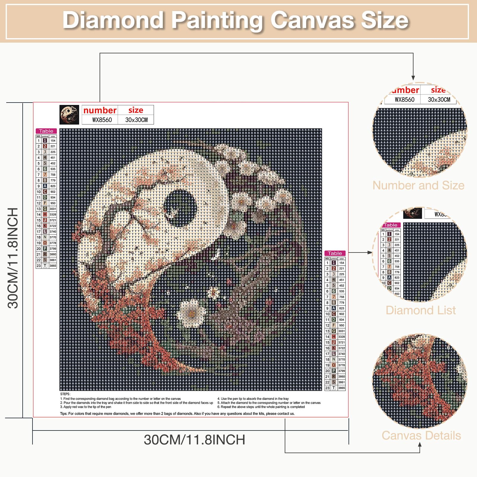 MOGTAA Kit Per Pittura Artistica Con Diamanti Per Adulti, Kit Fai Da Te