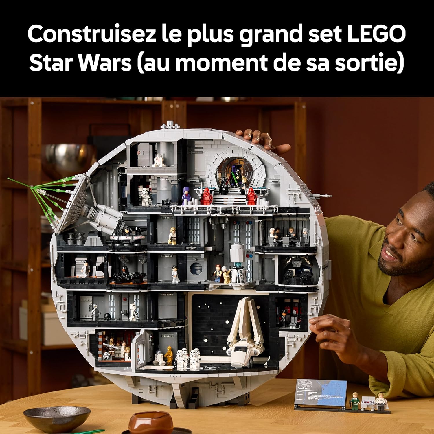 LEGO Star Wars 75419 L'Étoile de la Mort - Set de Construction Collector pour Adulte - Maquette Interactive avec 36 Minifigurines dont Luke Skywalker & Dark Vador - Cadeau pour Fans d'Un Nouvel Espoir — vue 3