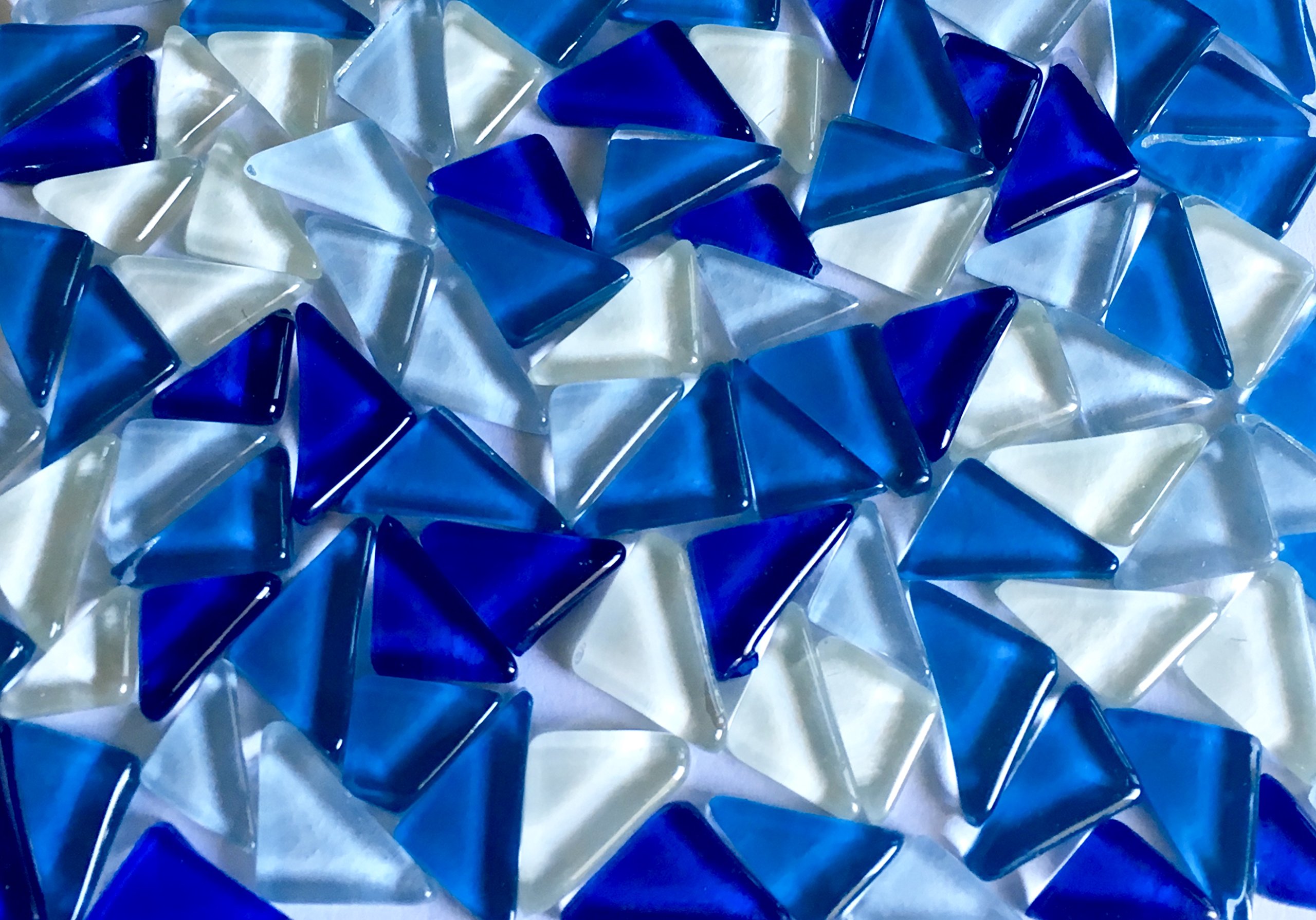 Sai Mosaic ArtTriangular Glass Mosaics (200gm, Blue)