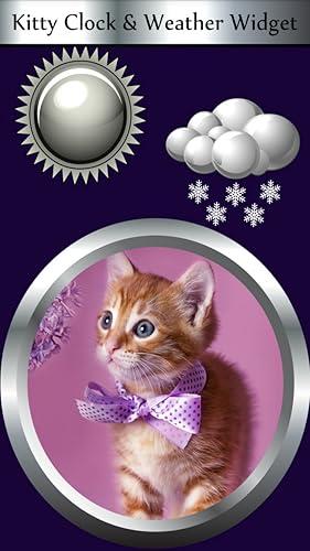Relógio de Kitty & widget do tempo