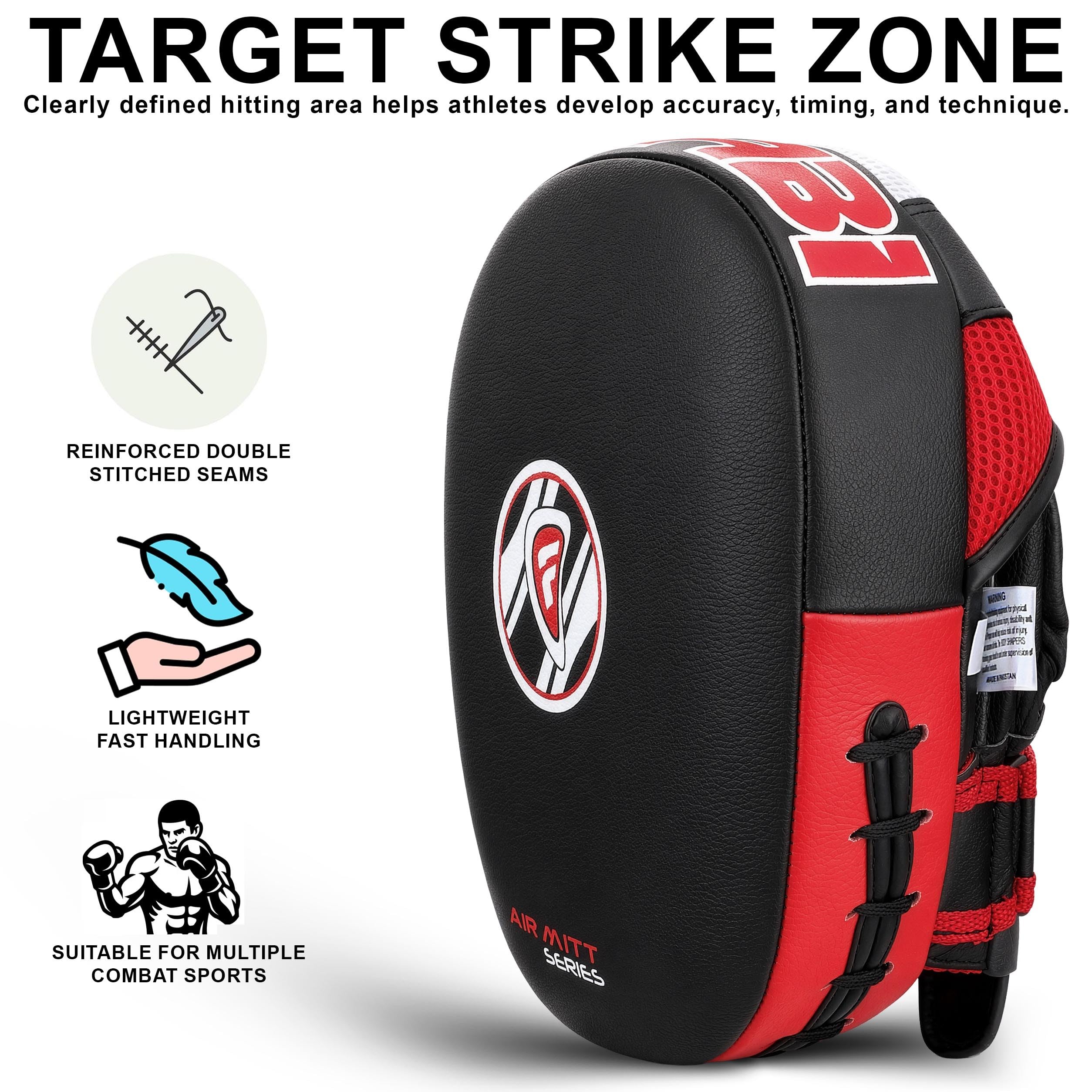 Farabi Sports pratzen Boxen Echtes Leder Air Boxen Mitts MMA Muay Thai Punching Kickboxen handpratzen Kommt mit Paar