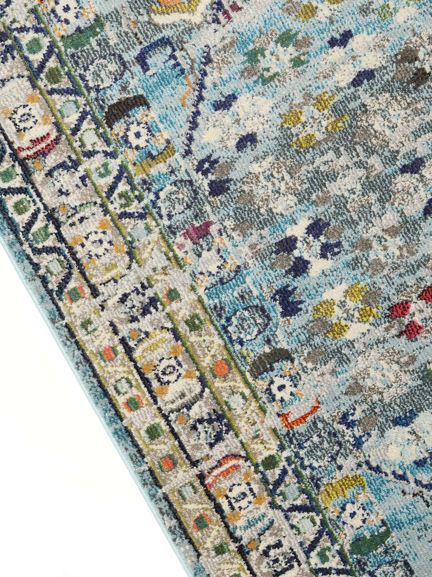 RugVista Chillon Tapis, 160 x 230 cm, Clair Bleu/Multi