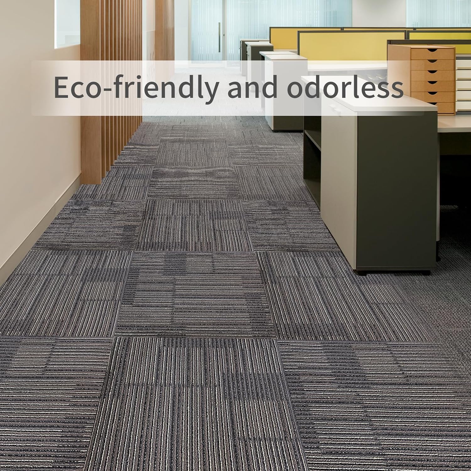 20"x20" Peel and Stick Carpet Tiles, 10-Pack (26.9Sq Ft) with Non-Slip Padding, Self-Adhesive Floor Squares for Kitchen, Bedroom, Office Indoor Outdoor Use (p-1)